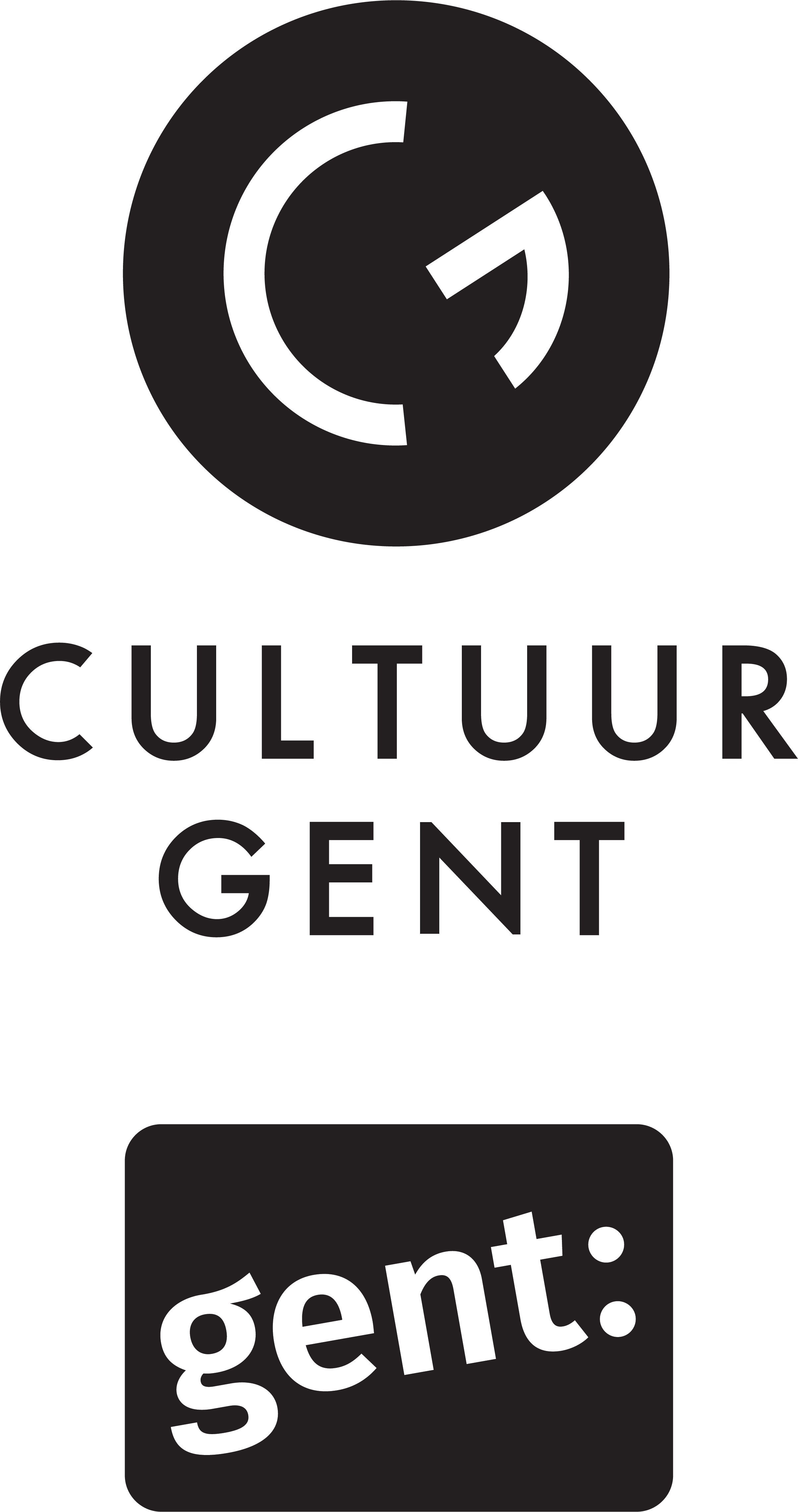 logo_Cultuur Gent & Stad Gent_verticaal_zwart